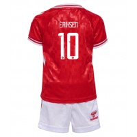 Camiseta Dinamarca Christian Eriksen #10 Primera Equipación Replica Eurocopa 2024 para niños mangas cortas (+ Pantalones cortos)